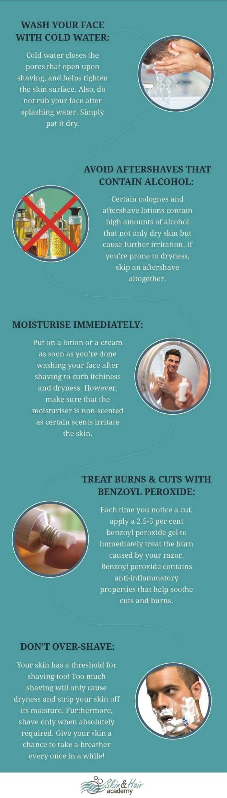 post shaving skin care tips for men
