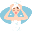 Use mild shampoo in monsoons