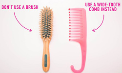 Do Not Brush Wet Hair
