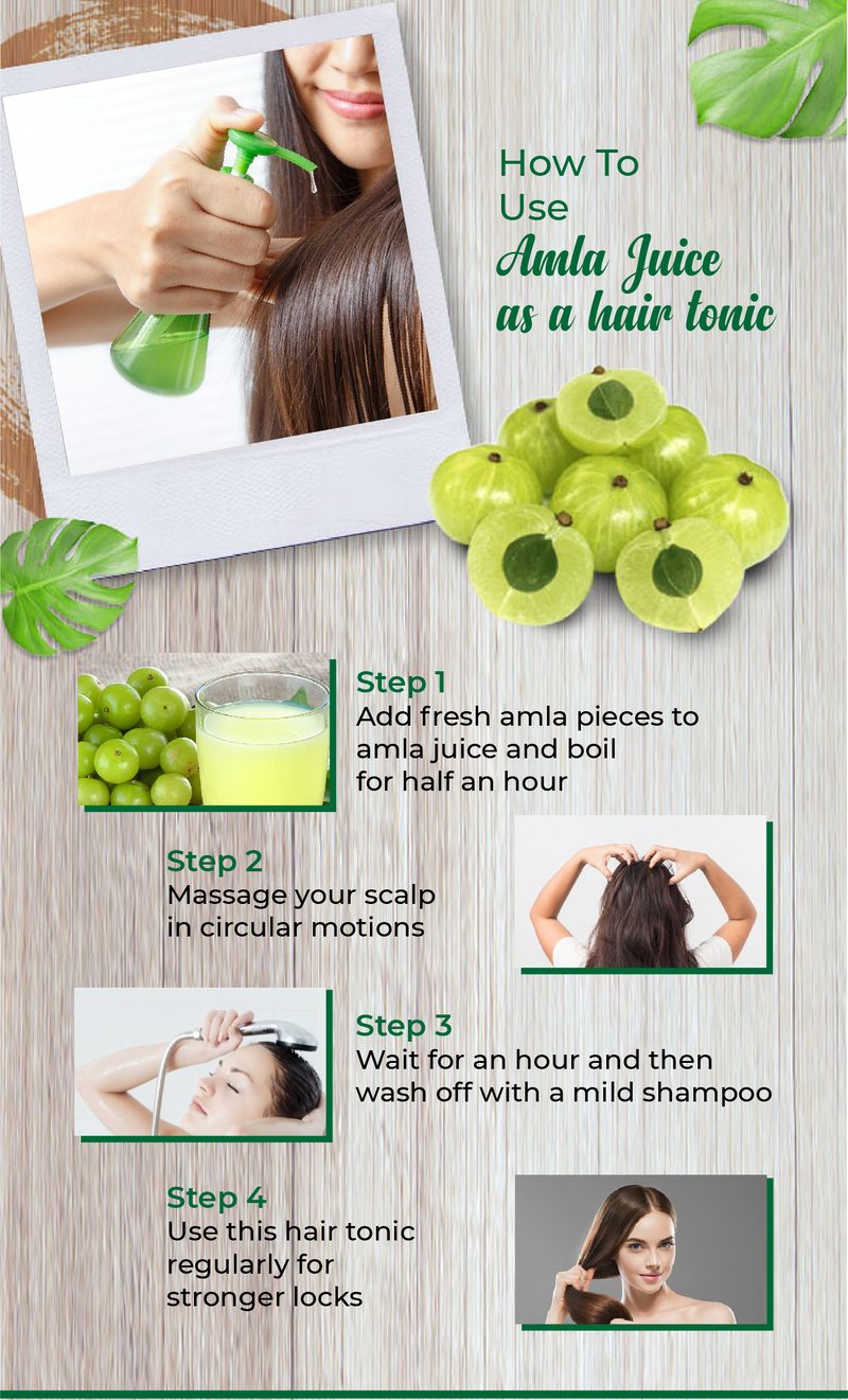 How To Use Amla Juice As A Hair Tonic
