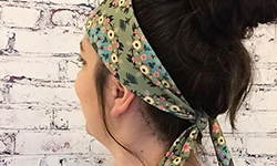 Tie-back headband