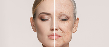 What changes occur when skin is ageing?