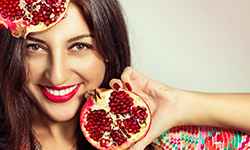 Pomegranate increases the elasticity of all skin types