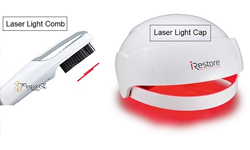 What are laser combs and laser helmets?