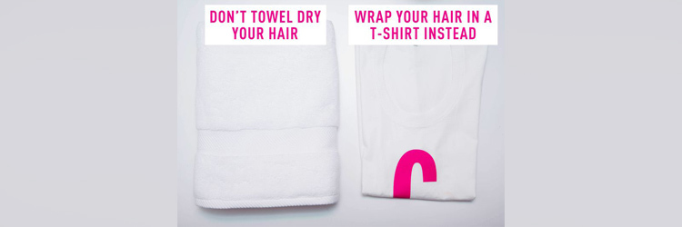 Dry Your Hair With A T-Shirt